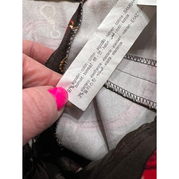 Zara Chain Print Cigarette Pants Size Small - Picture 9 of 9